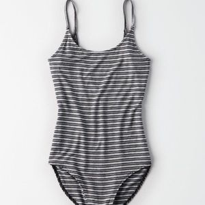 American Eagle striped bodysuit